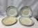 Set of 4 old iron earth plates