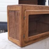 Industrial wood storage cabinet