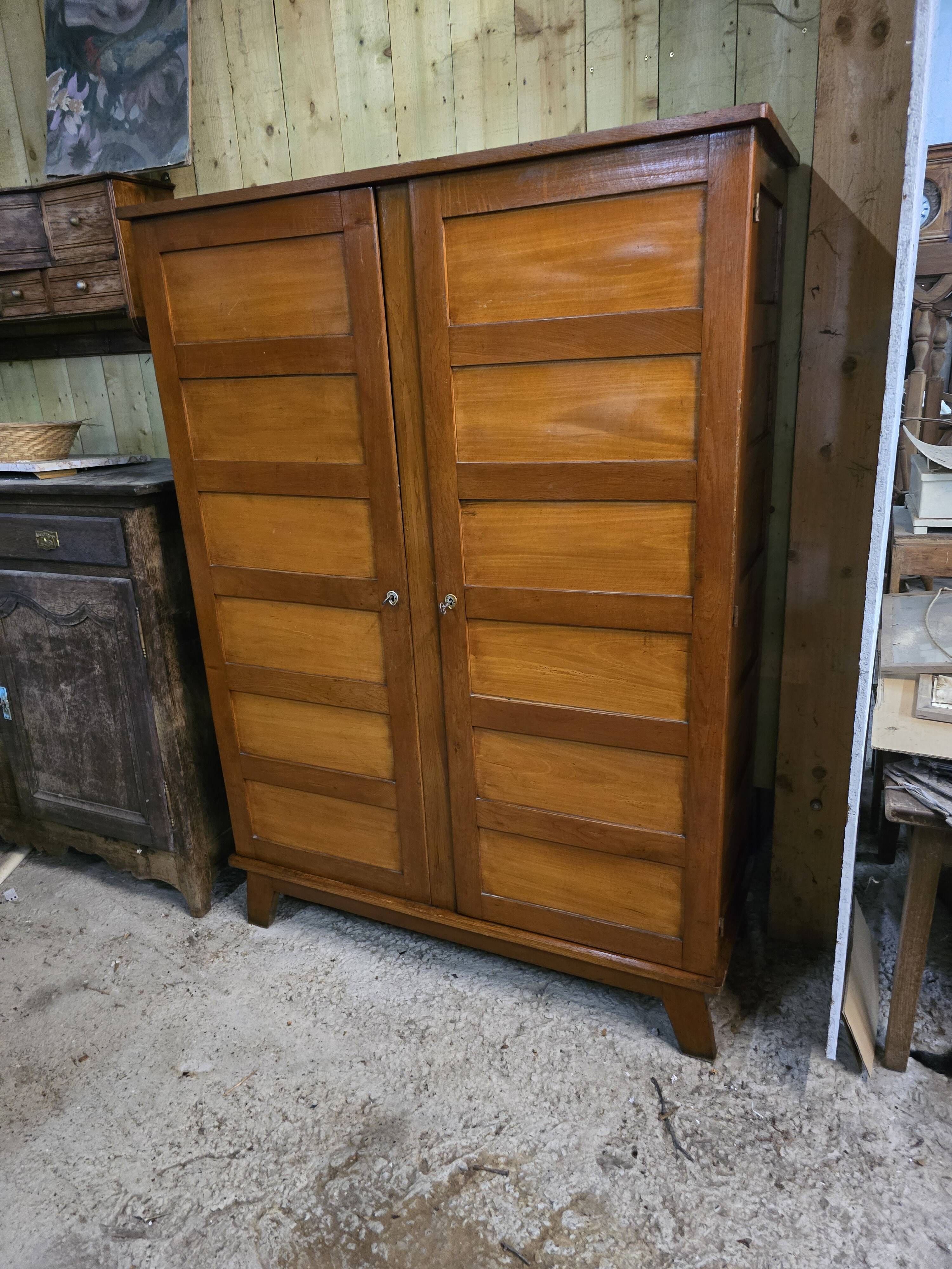 Vintage René Gabriel wardrobe with 2 doors