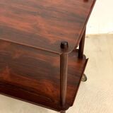 Midcentury Rosewood Serving Cart by Poul Hundevad
