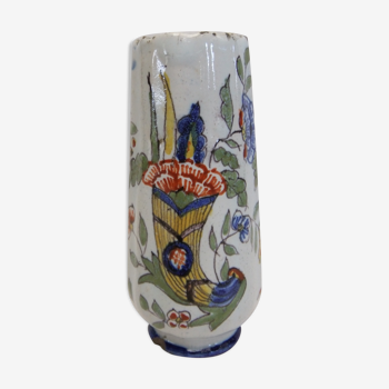 Vase Desvres Fourmaintraux Rouen Molicorne corne d'abondance
