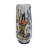 Vase Desvres Fourmaintraux Rouen Molicorne cornucopia of plenty