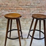 Set of 2 vintage bar stools