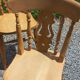 Set of 4 chairs and 1 armchair in mountain style.