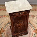 Bedside of the period Charles X in marquetry XIXth