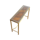 Gilded console and glass 1970s