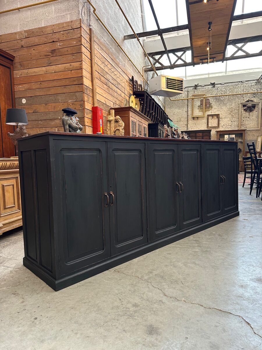 Large patinated workshop furniture