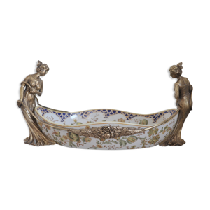 Coupe en faïence et - style
