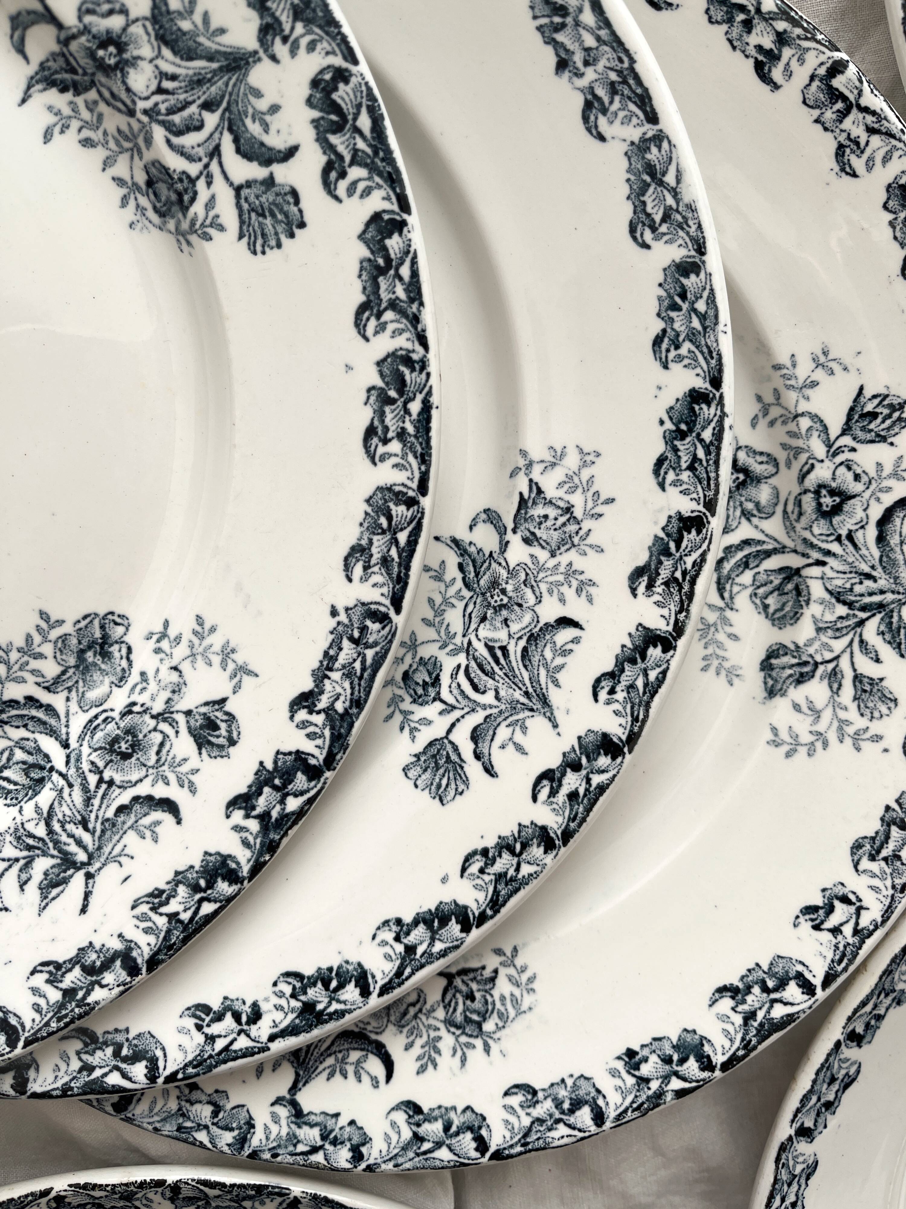 6 flat ironware plates "Albert" AG Clairefontaine