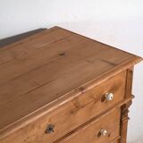 Antique solid pine chest of drawers – European rustic chest of drawers – circa 1900