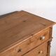 Antique solid pine chest of drawers – European rustic chest of drawers – circa 1900