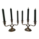 Pewter candlesticks