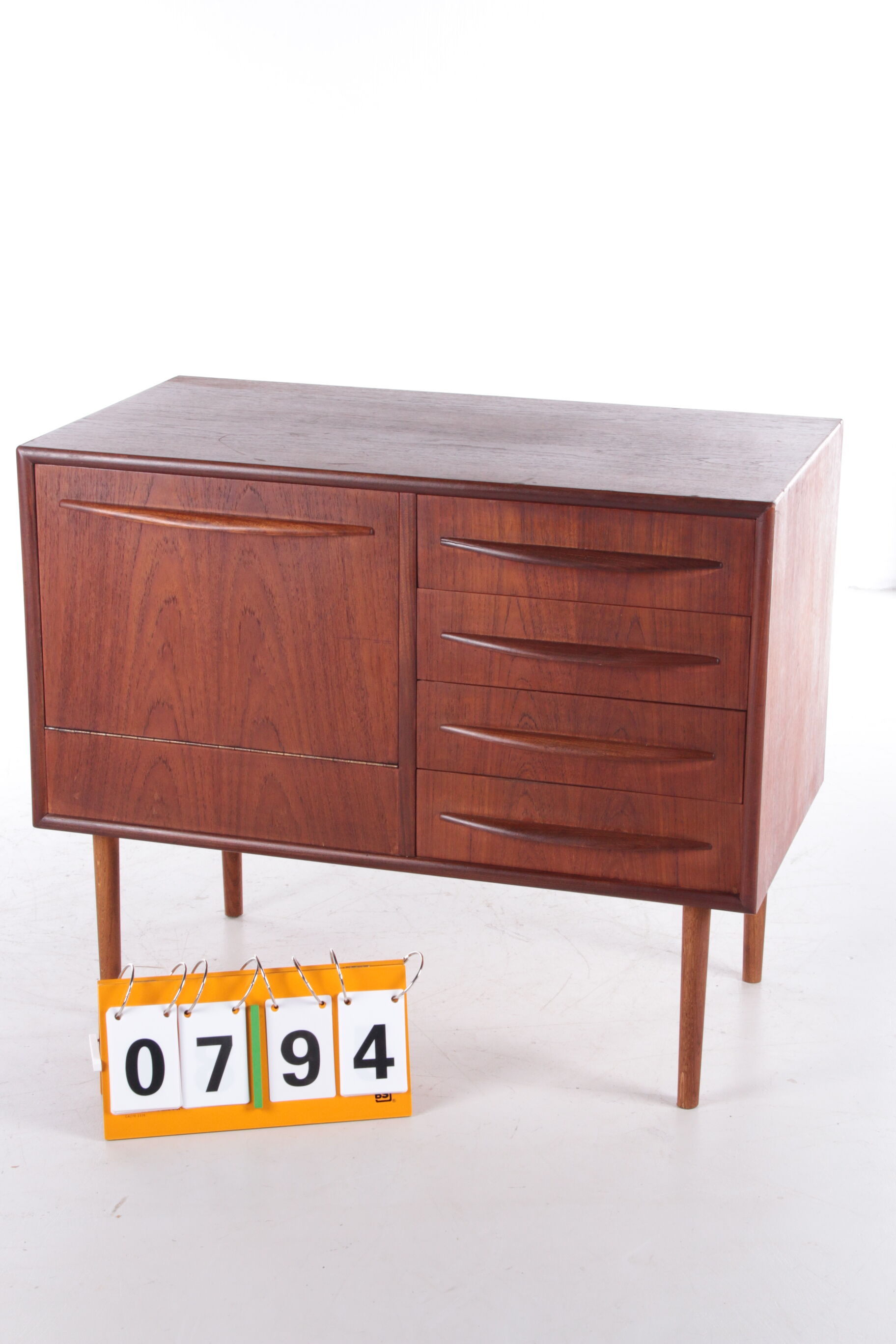 1960s buffet or TV cabinet with 4 drawers in teak Danish design