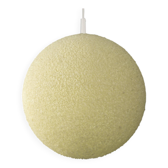 Creme Sugarball Moon Pendant Lamp by John & Sylvia Reid