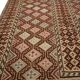 Antique afghan soumakh rug handmade oriental wool flat woven rug- 190x300cm