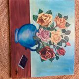 Oil on canvas bouquet