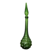 Bouteille, carafe Italy, Empoli, en verre bullé 1960