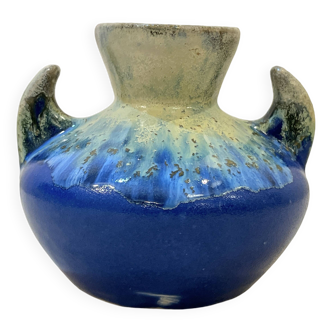Vase with handles vintage alpho art deco ceramic alphonse mouton vintage
