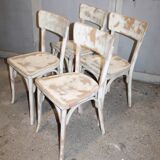 Lot of four bistro chairs