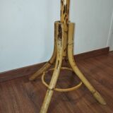 Vintage bamboo coat rack in the style of Franco Albini.