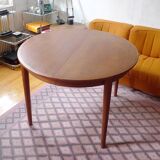 Samcom Scandinavian table in vintage teak design Denmark