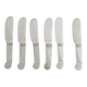 Christofle, 6 butter knives, spreaders, Luc Lanel, in silver-plated metal.