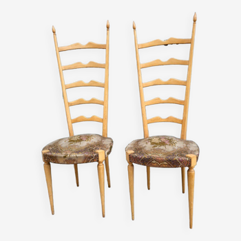 Pair of chairs by Paolo Buffa