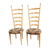 Pair of chairs by Paolo Buffa