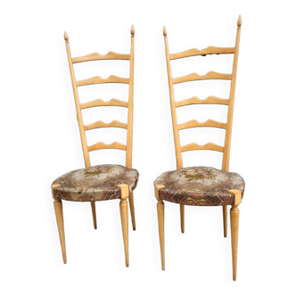 Pair of chairs by Paolo Buffa