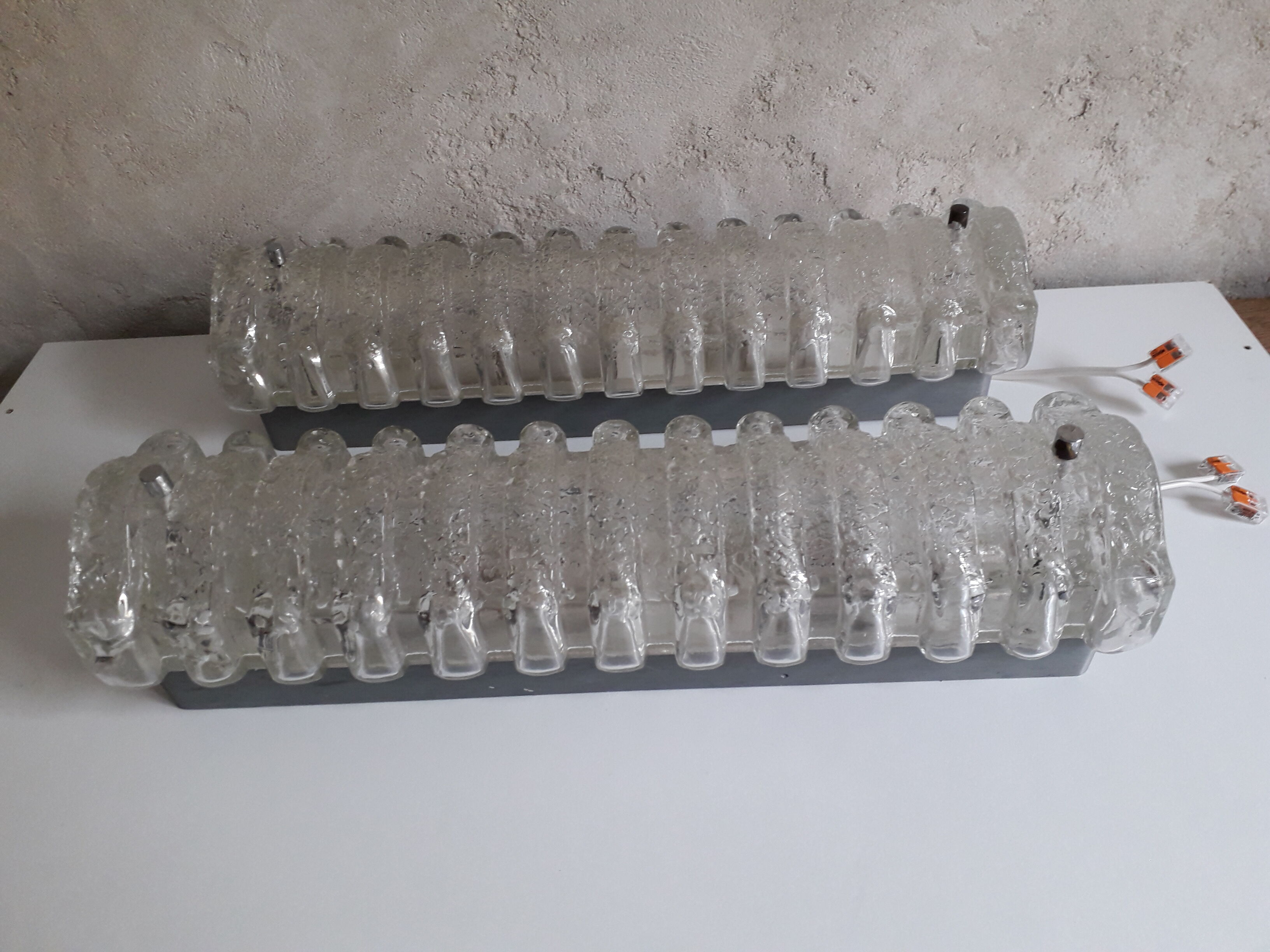 Pair of wall lamps Glashütte Limburg 70