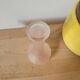 Small pink glass vase