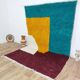 Handmade wool Berber rug 295 x 197 cm