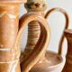 3 vintage handcrafted pottery candle holders
