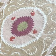 Vintage hand-embroidered tablecloth 135x155 cm