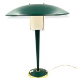Lampe de table moderniste vert, France 1960s