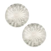 Pair of Geometric Transparent Glass Ceiling Lights from Limburg, Germany, 1970s