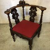 Old corner armchair
