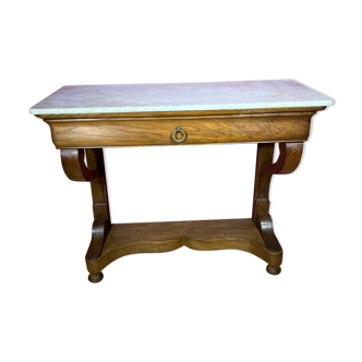 Console en marbre & bois art du XIX eme deco de style !