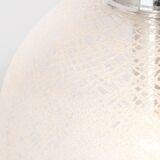 Small chrome Limburg pendant light with glass ball, Germany, 1970s.