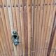 Vintage 1960s split bamboo and rattan wardrobe