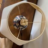 Lampe vintage fleurs sechées