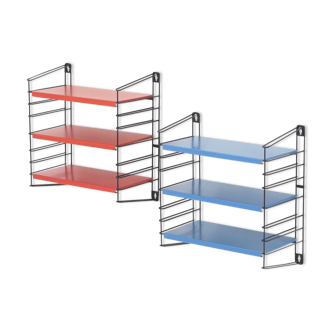 Ensemble double étagères mini Tomado holland rouge bleu