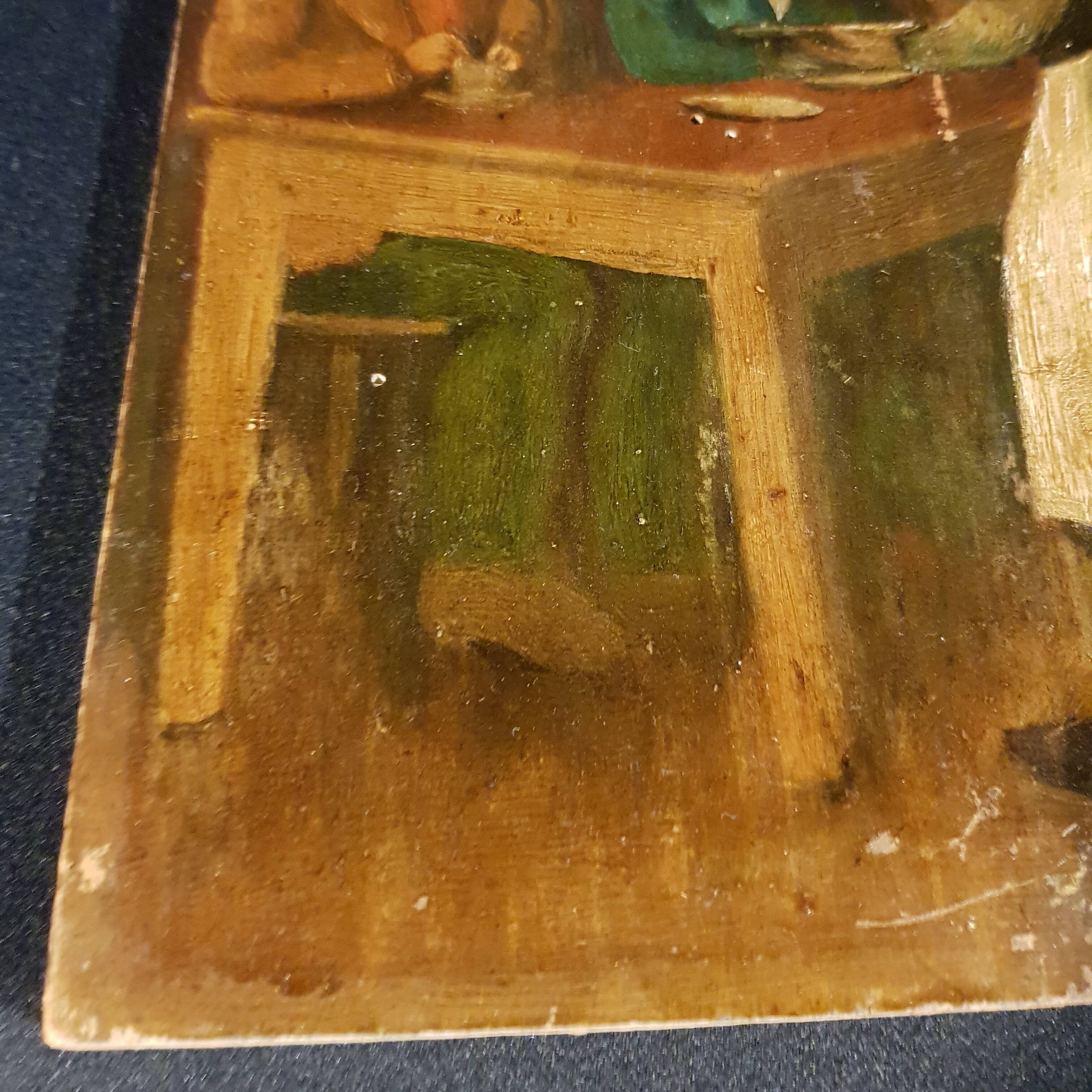 Old painting on wood