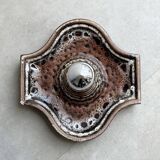 Vintage Fat Lava ceramic Hustadt Leuchten wall lamp