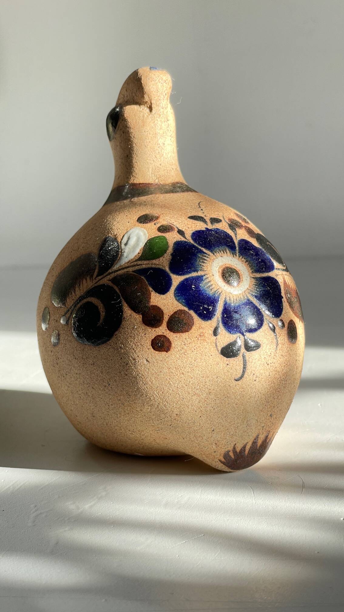 Bird handmade stoneware mexico vintage