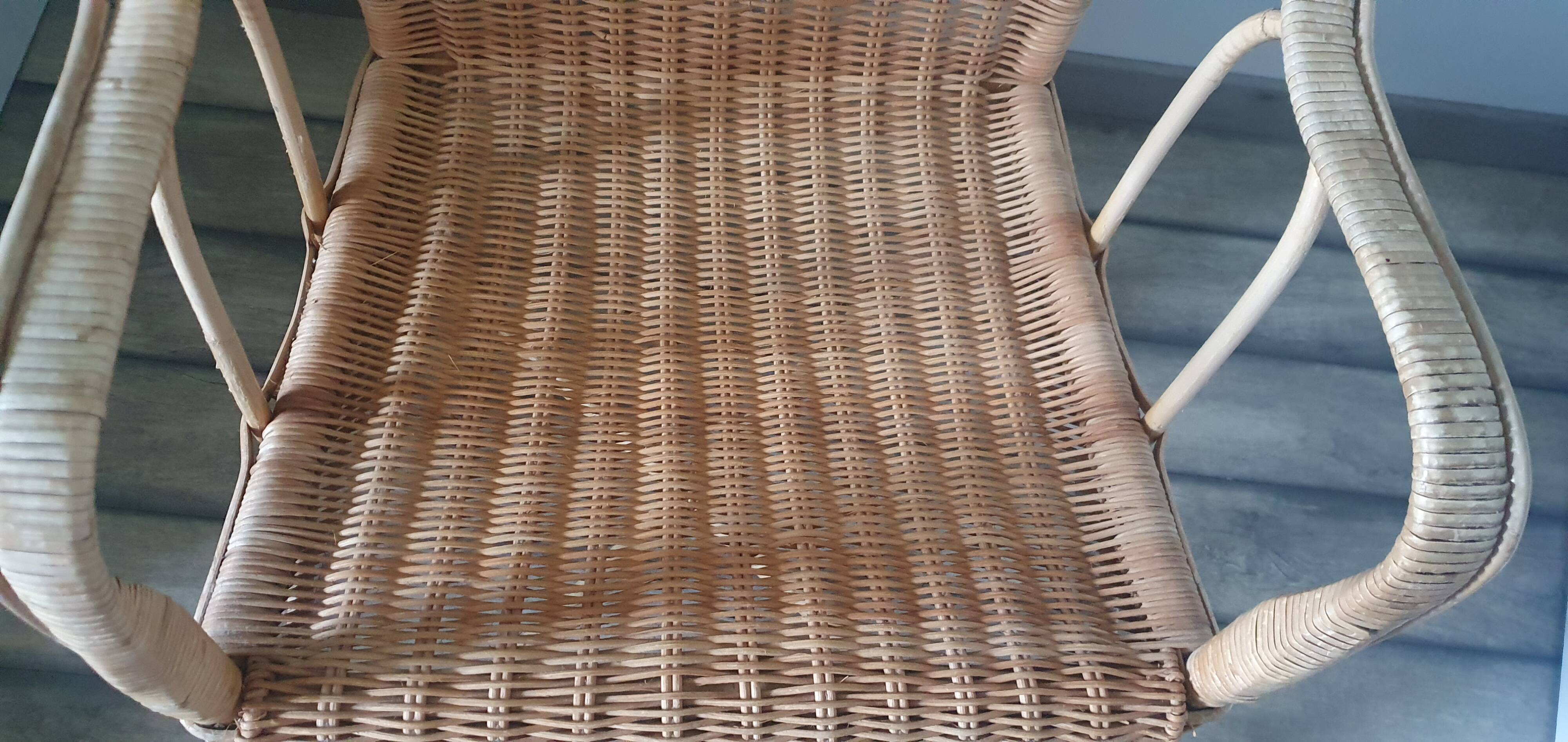 Rattan armchair