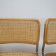 Set of 4 tubular frame and cane dining chairs by Marcel Breuer, 1970s