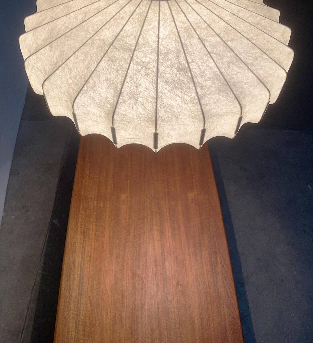 German mid-century cocoon pendant lamp by Goldkant Lighting