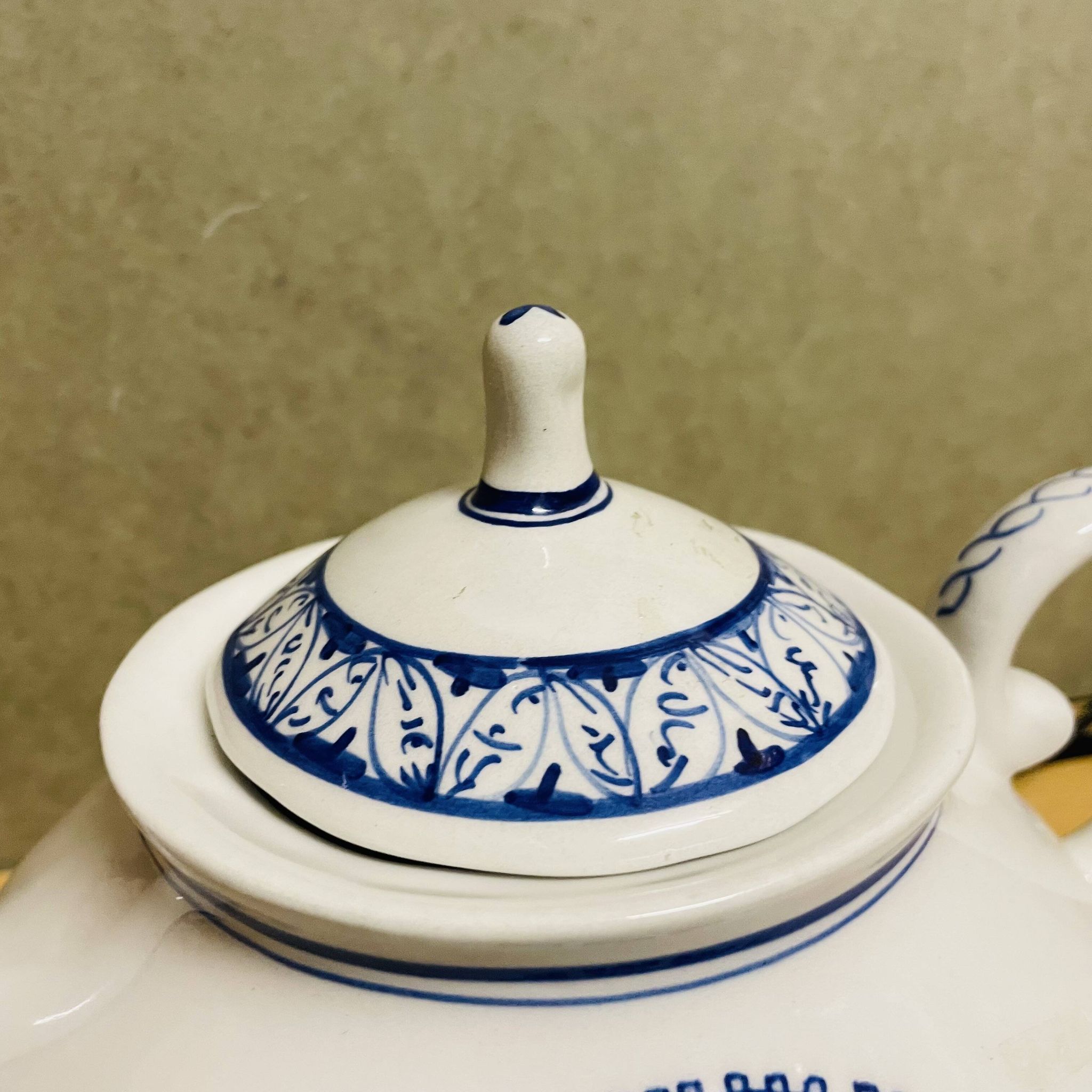 Vintage Portuguese hand painted teapot