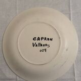 Plates and dish signed by Roger Capron, Vallauris.